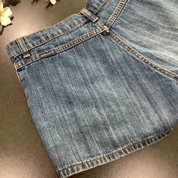 Vintage Y2K Jordache Bare Back Shortie Jean Shorts Button Fly Patch Pocket 90’s - Picture 6 of 9